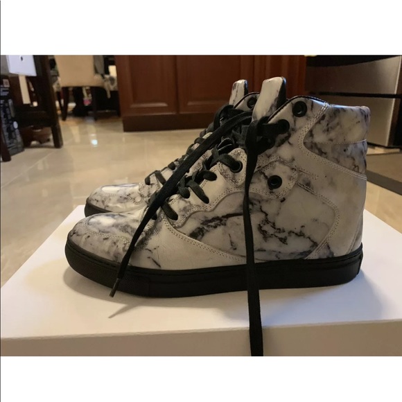Balenciaga women high top marble sneakers - Picture 2 of 5